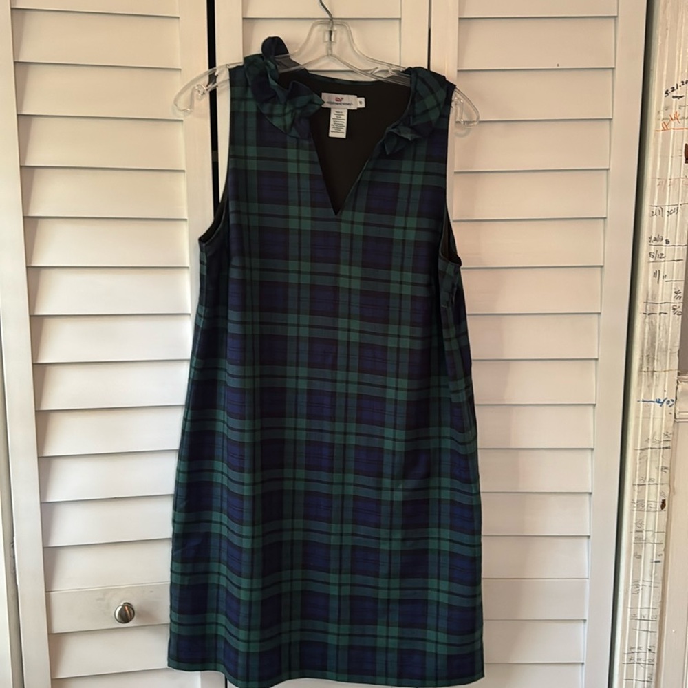 Vineyard Vines 🐳 Black Watch Plaid Skitch Pla Dress